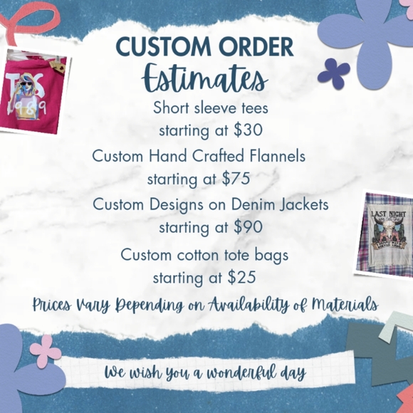 Tee Images for Our Custom Flannels Made By REQUEST - Picture 2 of 16